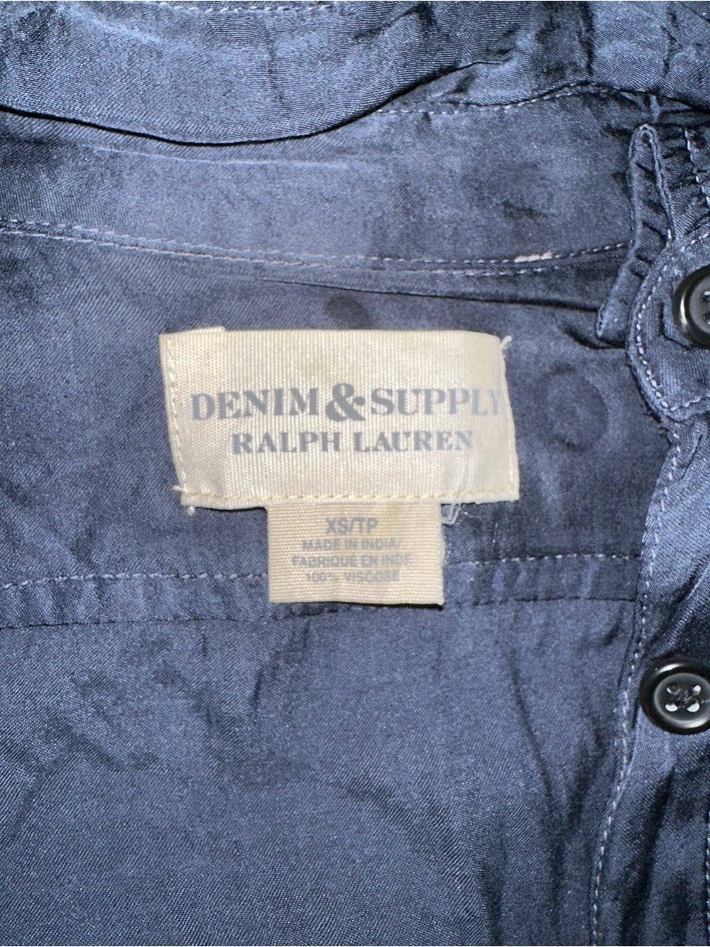 Denim & Supply Ralph Lauren Navy Blue Jumpsuit